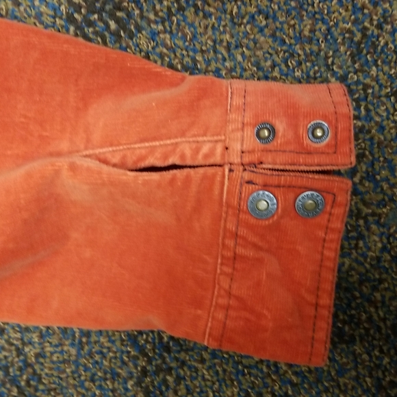 🧚♀️Nevada orange corduroy jean jacket. Fit small to Medium - Picture 8 of 11